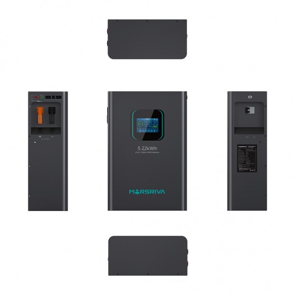 Батарея LiFePo4 Marsriva 51.2V 100Ah (MR-LFP48-100-WMD)