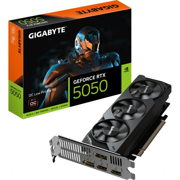 Відеокарта GIGABYTE GeForce RTX5050 8Gb OC Low Profile (GV-N5050OC-8GL)