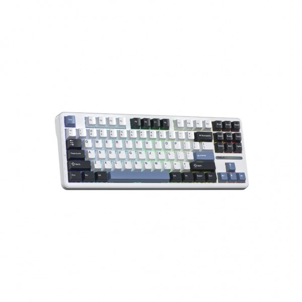 Клавіатура Aula F87 Gasket Greywood V3 Wireless/Bluetooth/USB UA White (6948391208602)