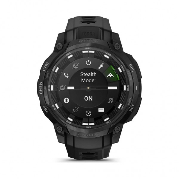 Смарт-годинник Garmin Instinct Crossover AMOLED, Tactical, Black/Black, GPS смарт-годинник (010-03398-02)