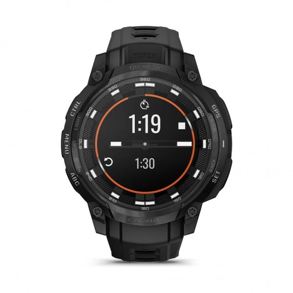 Смарт-годинник Garmin Instinct Crossover AMOLED, Tactical, Black/Black, GPS смарт-годинник (010-03398-02)