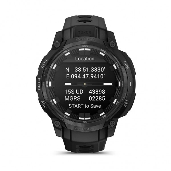 Смарт-годинник Garmin Instinct Crossover AMOLED, Tactical, Black/Black, GPS смарт-годинник (010-03398-02)