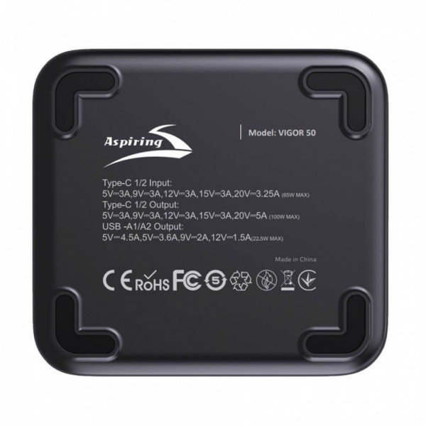 Батарея універсальна Aspiring Vigor 50 50000mAh PD/100W (VTR-PB-V50)