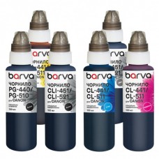 Чорнило Barva Canon PGI-520PGBK pigm + CLI-521BK/C/M/Y/GY 6x100 мл special (CPGI520-100-3MP)