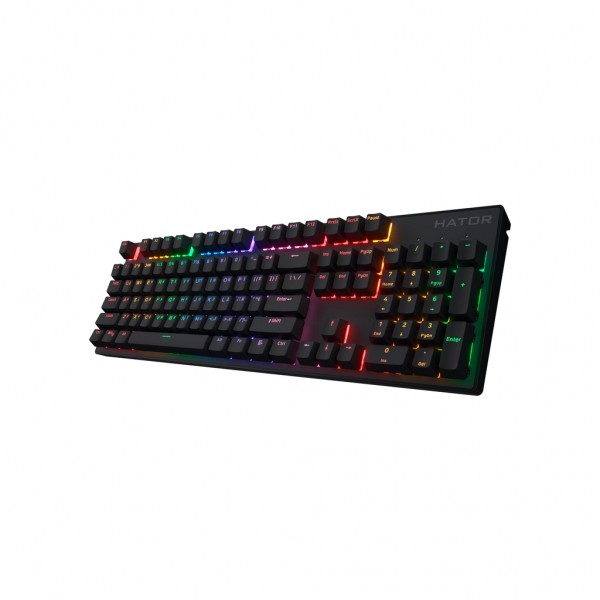 Клавіатура Hator Icefall Mecha Rainbow Wireless/USB Black (HTK204UA)