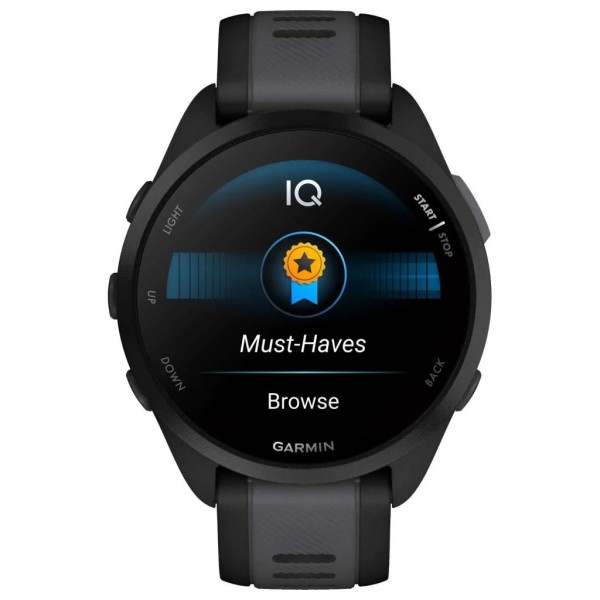 Смарт-годинник Garmin Forerunner 165, GPS, Black/Slate Grey, GPS (010-02863-20)
