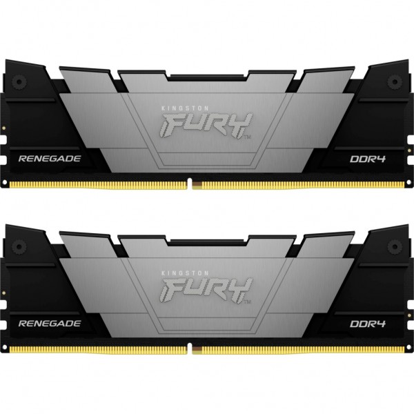 Модуль пам'яті для комп'ютера DDR4 16GB (2x8GB) 4800 MHz Renegade Black Kingston Fury (ex.HyperX) (KF448C19RB2K2/16)