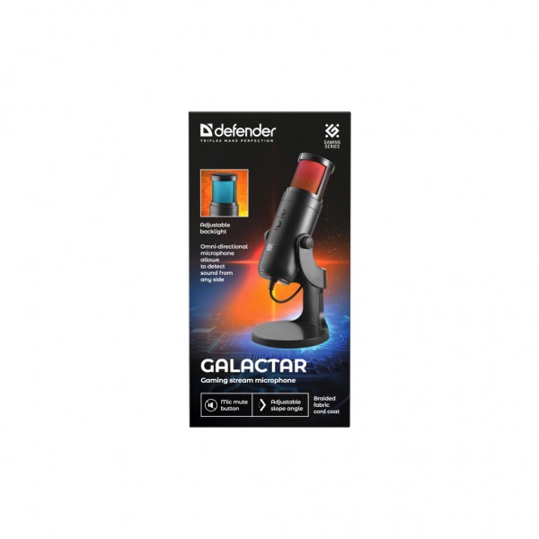 Мікрофон Defender Galactar GMC 250 USB Black (64625)