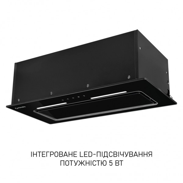 Витяжка кухонна Minola HBI 6473 BL GLASS 800 LED Line