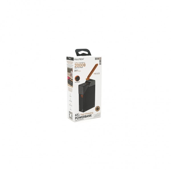 Батарея універсальна FULLTECH 20000mAh, PD65W+22.5W, Input(Type-C), Output(USB,Type-C) (PRIME-20/65)