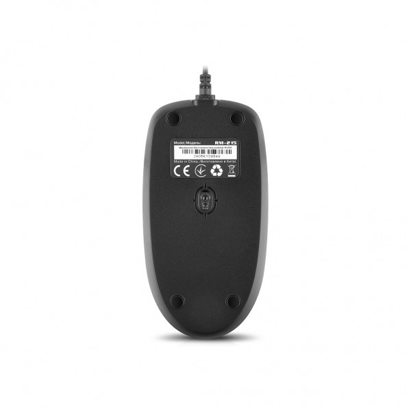 Мишка REAL-EL RM-215 USB Black/Gray (EL123200037)