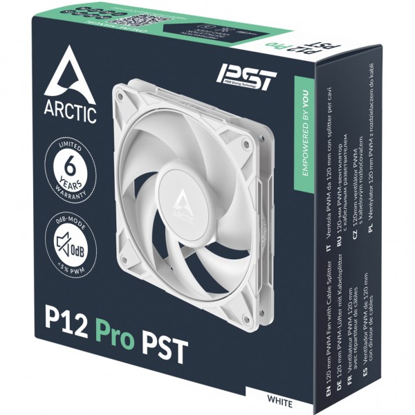 Кулер до корпусу Arctic P12 PRO PST WHITE (ACFAN00308A)