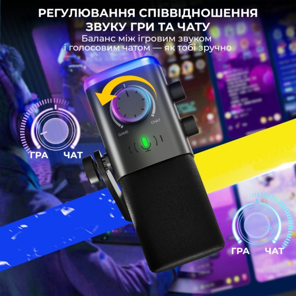 Мікрофон Fifine AM9 USB Black (AM9)