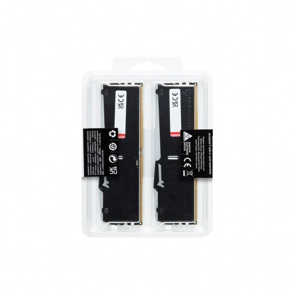 Модуль пам'яті для комп'ютера DDR5 128GB (2x64GB) 5600 MHz Beast RGB Kingston Fury (ex.HyperX) (KF556C40BBAK2-128)