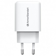Зарядний пристрій Armorstandart 1xUSB-C + 1xUSB 20W GaN white (ARM89531)