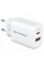 Зарядний пристрій Armorstandart 1xUSB-C + 1xUSB 20W GaN white (ARM89531)